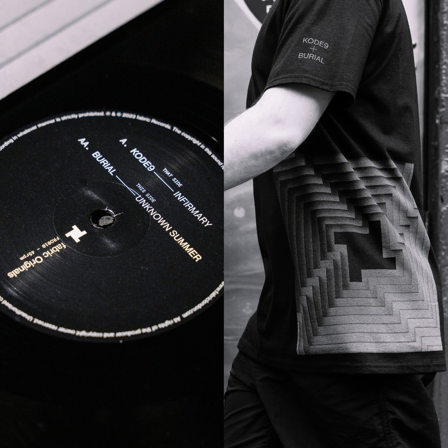 Kode9 - Infirmary / Burial - Unknown Summer - T-Shirt + Vinyl Bundle