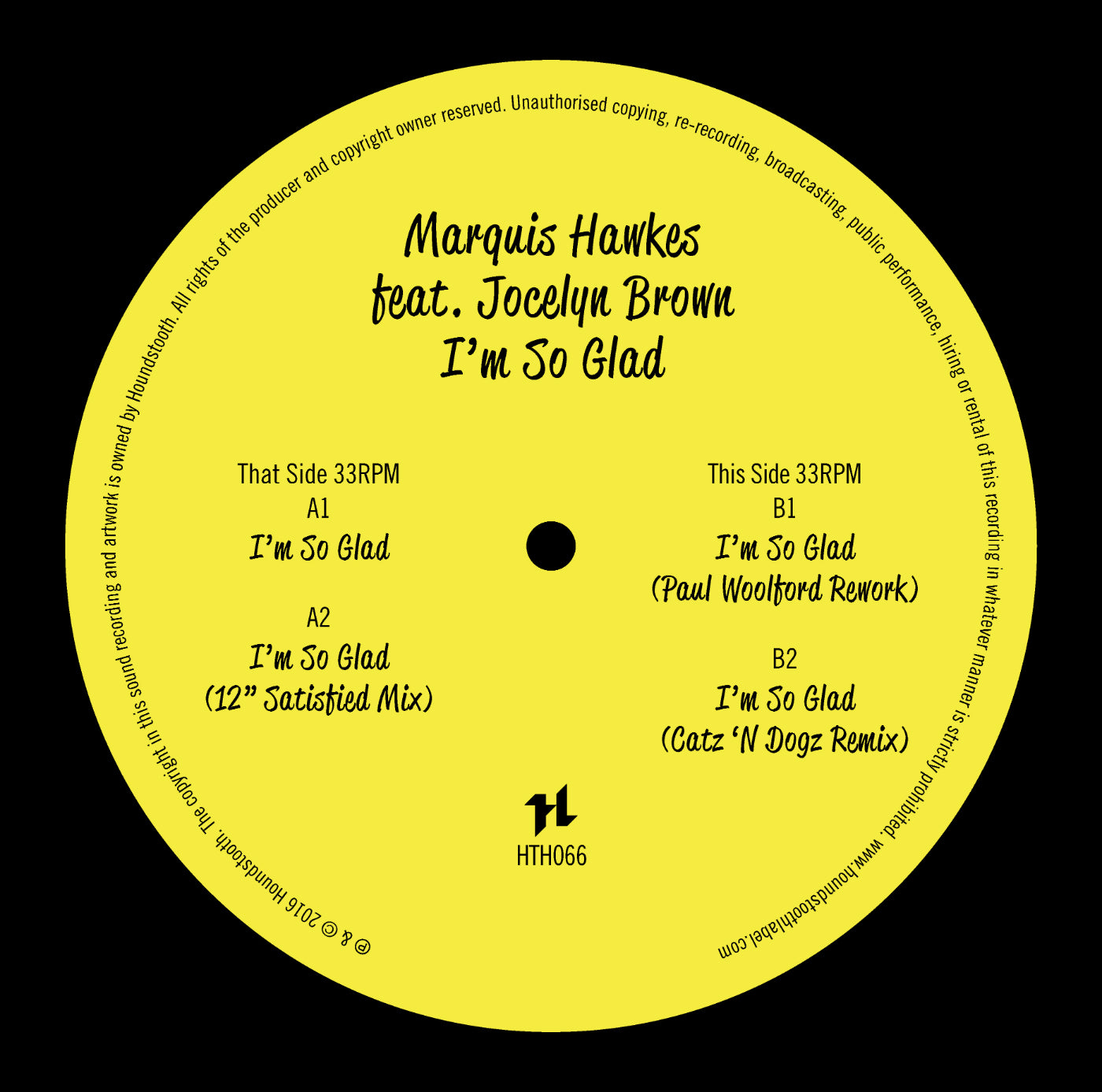 Marquis Hawkes Feat. Jocelyn Brown - I'm So Glad Vinyl